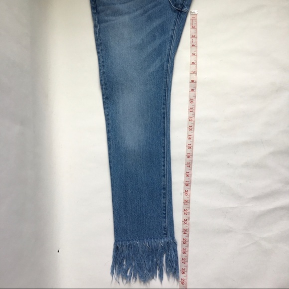 3x1 NYC Fringe Hem Buttonfly Mid rise Crop Jeans 25 - Picture 14 of 17